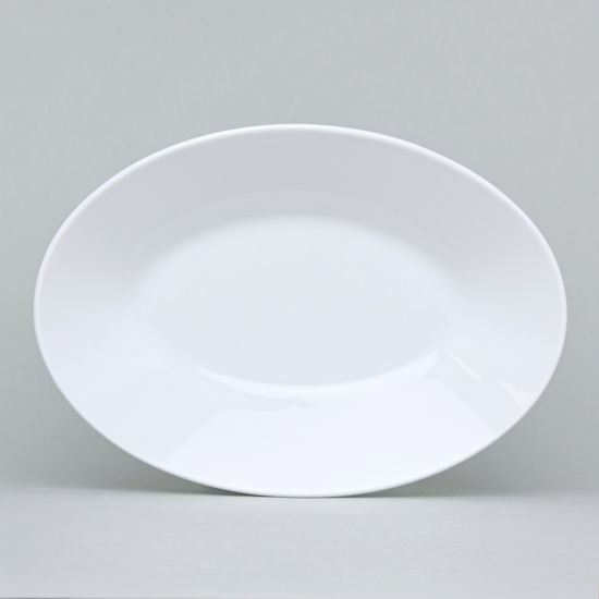 Bohemia White, Dish deep oval spaghetti 28 x 20 cm, Pelcl design , Cesky porcelan a.s.