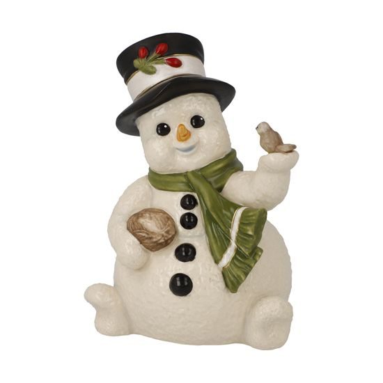 Snowman figurine A Cozy Place 8 / 7 / 11cm, stoneware, Goebel