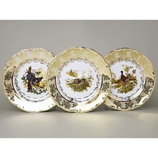 Plate dessert 19 cm 6 pcs., hunting - beige, Carlsbad porcelain