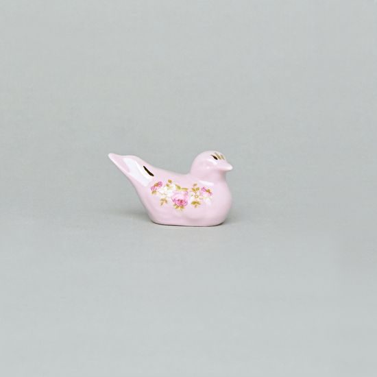 Small bird figurine, Leander, decor 158, rose china