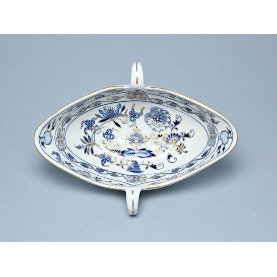 Sauceboat oval with two handles without stand 0,55 l, Original Blue Onion Pattern + Gold