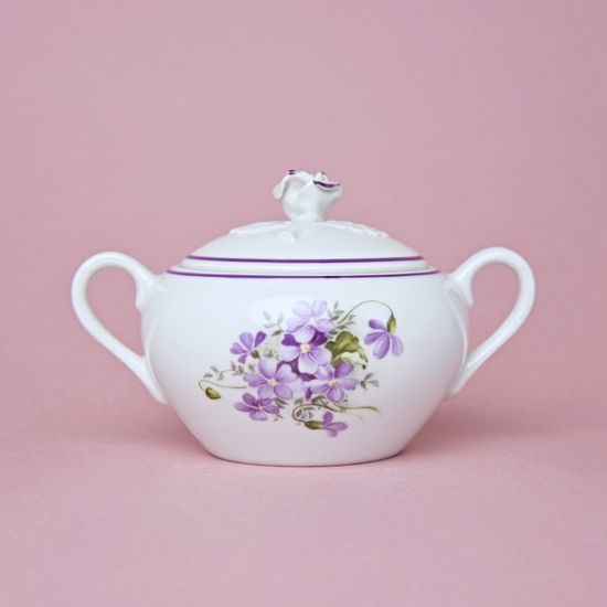 Sugar bowl with handles 300 ml, Violet, Cesky porcelan a.s.