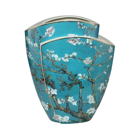 Vase V. van Gogh - Almond Tree Blue, 36 / 21 / 43 cm, Porcelain, V. van Gogh, Goebel