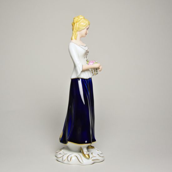 Wine grower wife 8 x 9 x 23 cm, Isis, Porcelain Figures Duchcov