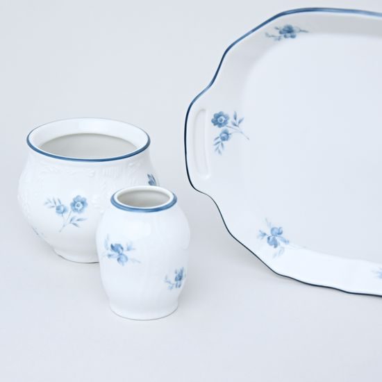 Cruet set 6 pcs., Thun 1794 Carlsbad porcelain, BERNADOTTE blue flower