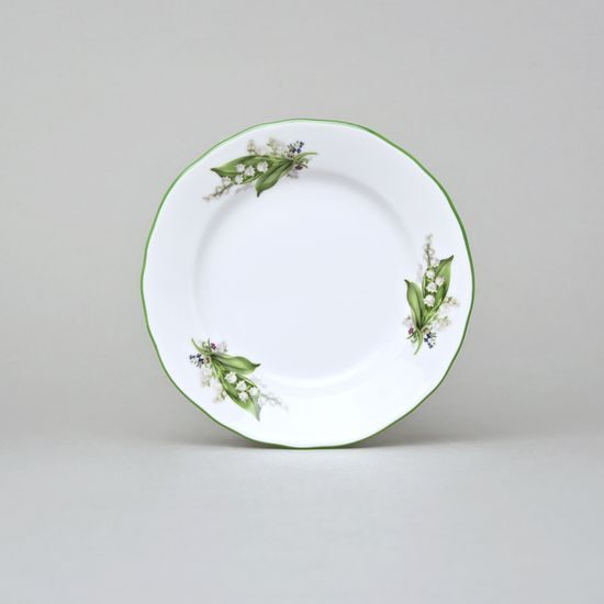 Plate dessert 13 cm, Lily-of-the-valley, Cesky porcelan a.s.