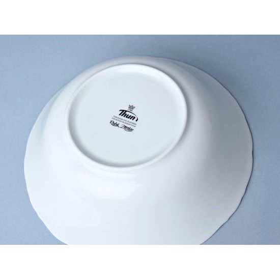 Bowl 19 cm 550 ml, Ophelia white with bottom sign, Thun 1794