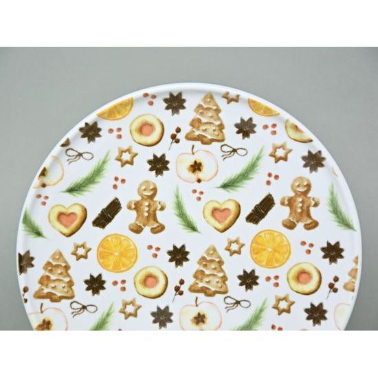 Plate dessert 20 cm Optimo, Gingerbread and orange, G. Benedikt 1882