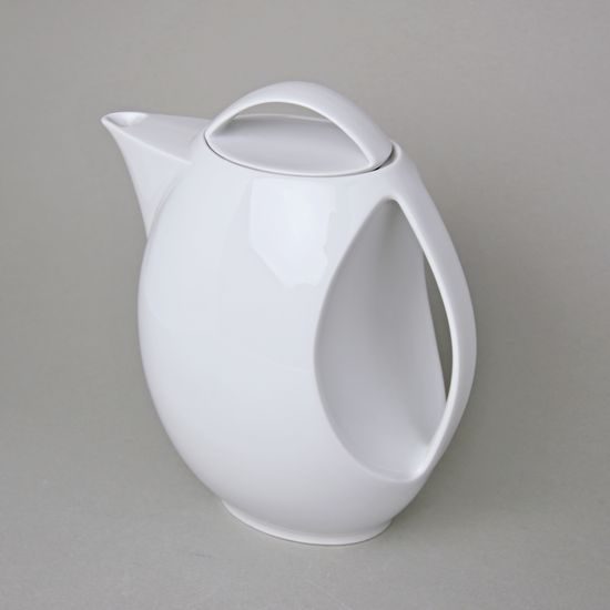 Víčko ke konvi kávové 1,3 l, Thun 1794, karlovarský porcelán, Loos nedekor