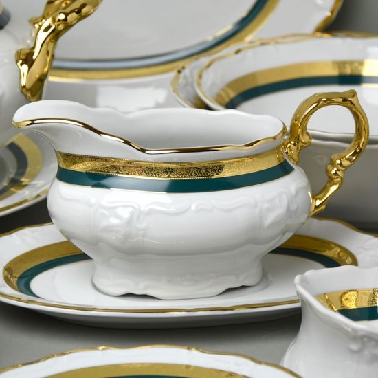 Jídelní sada pro 6 osob, Marie Louise 8800501 zlato + zelená, Thun 1794 a.s.