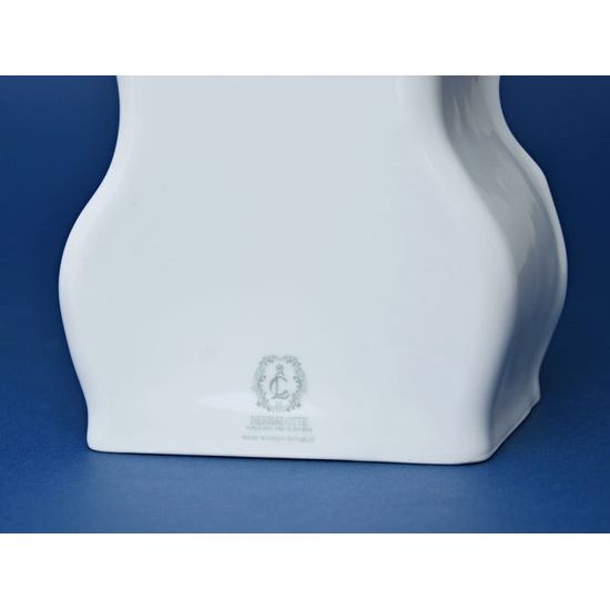 Hodiny krbové 22 cm, Thun 1794, karlovarský porcelán, BERNADOTTE bílá