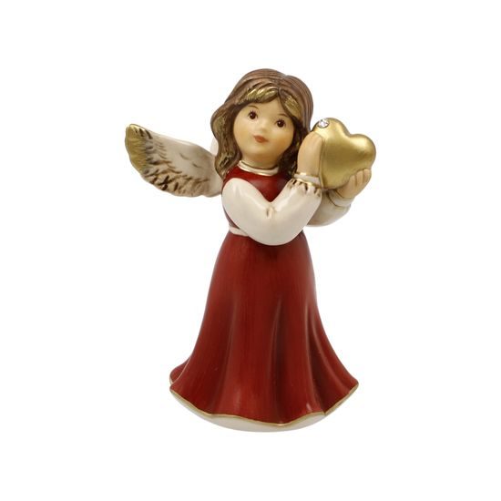 Heavenly Guardian Angels 8,5 cm, 4 colors, stoneware, Goebel