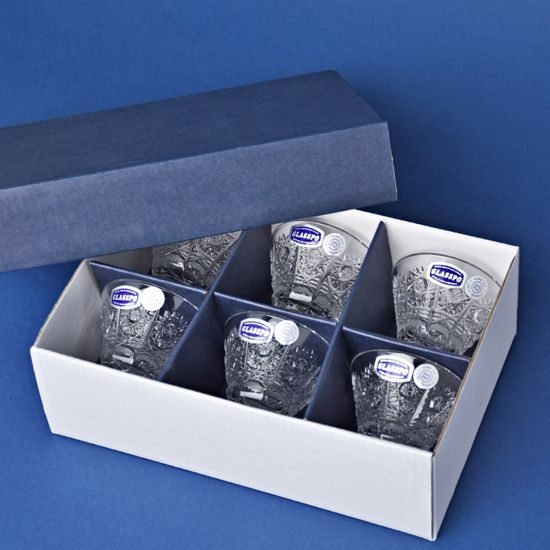 Sada odlivek Saké 6 ks., dekor 500PK, panák 45 ml, Bohemia Crystal, GLASSPO