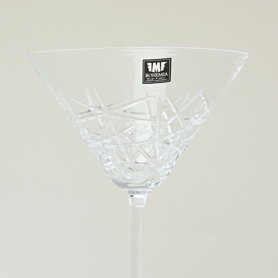 Graffiti Martini glass 280 ml, FMF Bohemia, Bohemia Crystalite