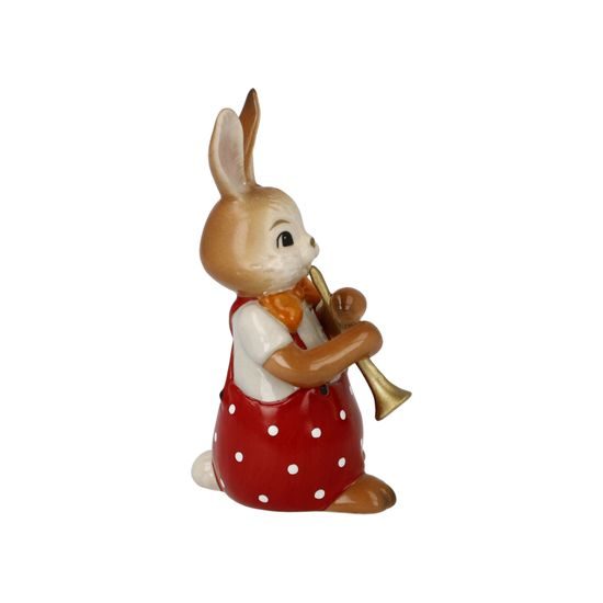 Figurine Cute Flute Player 4 / 4 / 8cm, stoneware, Goebel