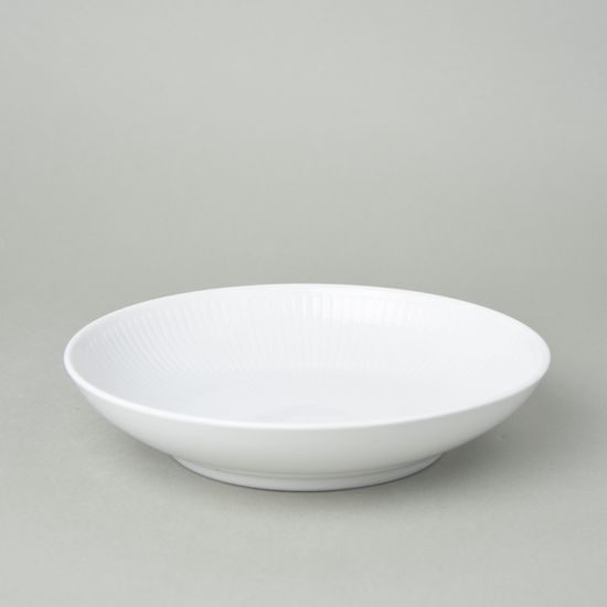 Fruit bowl Praha 20,5 cm smooth, Praha white, Cesky porcelan a.s.