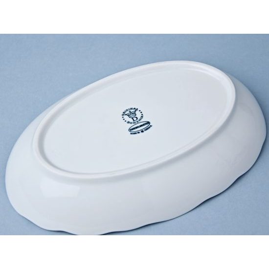 Oval salad dish 20 cm, Original Blue Onion Pattern