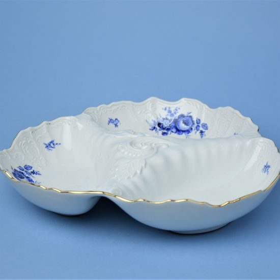 Bowl cabaret 30 cm, Thun 1794 Carlsbad porcelain, BERNADOTTE blue rose