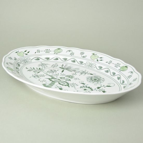 Mísa oválná 43 cm, zelený cibulák, Český porcelán a.s.