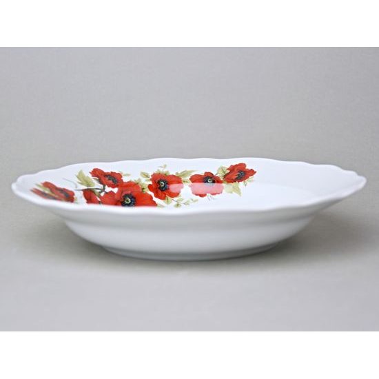 Plate Deep 24 cm, Poppy, Český porcelán a.s.
