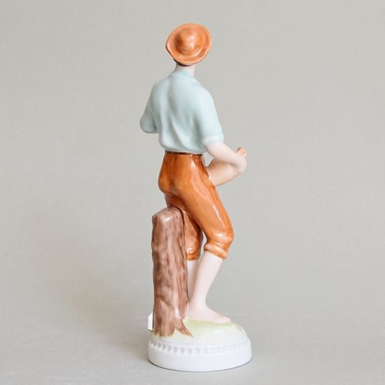 Man With A Jug, 8 x 7,5 x 22,5 cm, Saxe, Porcelain Figures Duchcov