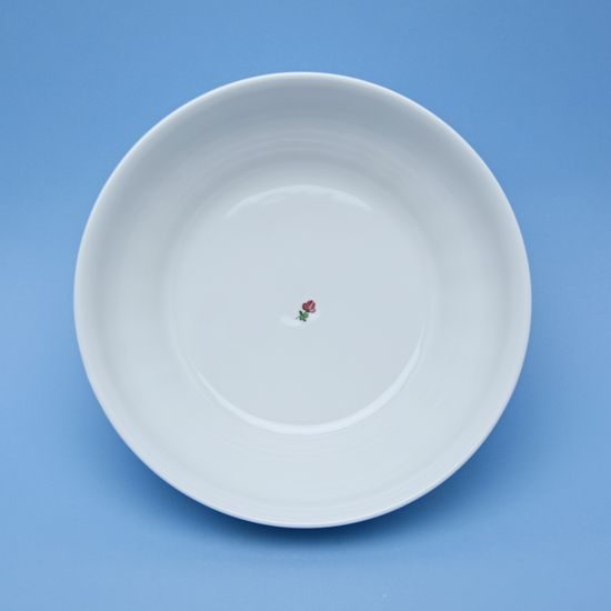 Bowl 24 cm, Benedikt red flowers + green, G. Benedikt 1882