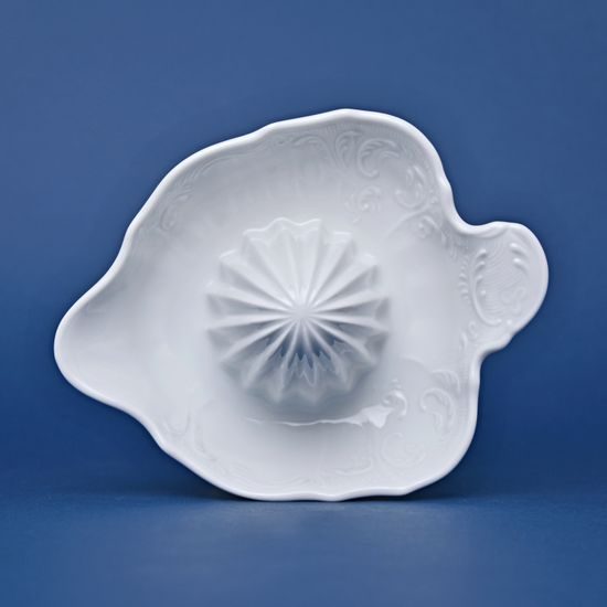 Orange/lemon squeezer, Thun 1794 Carlsbad porcelain, BERNADOTTE white