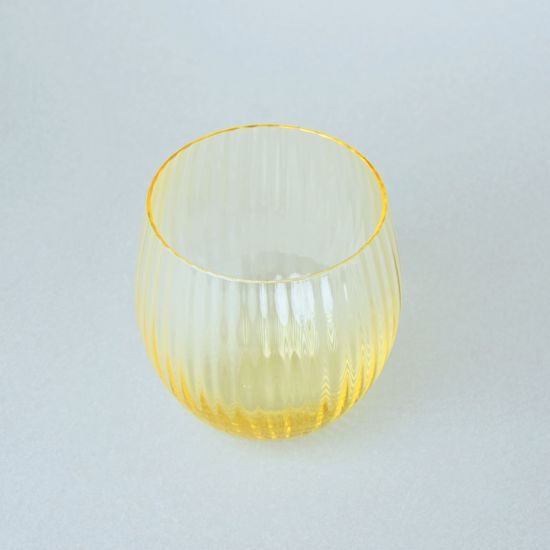 Crystal Glasses Tumbler 520 ml, Set of 6 pcs., Citrine, Kvetna 1794 Glassworks