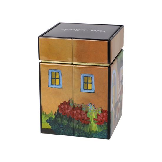 Tea tin R. Wachtmeister - Una bellissima giornata, 7,5 / 7,5 / 11 cm, Metal, Cats Goebel