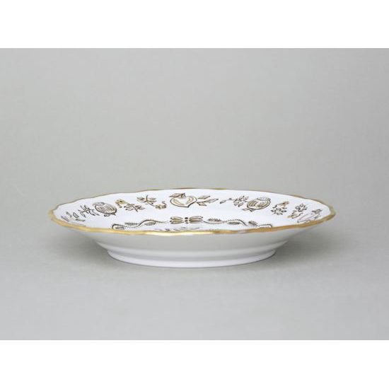 Elegance: Dessert Plate 19 cm, Gold + Black, Hand-decorated by Vilém Janoušek, Český porcelán a.s