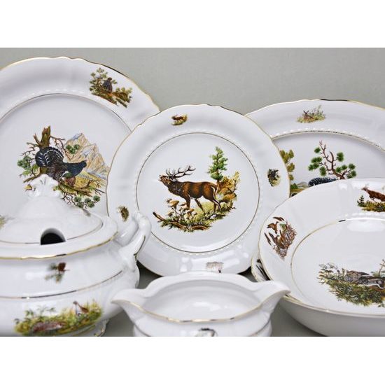Sonata hunting: Dining set for 6 pers., Leander 1907