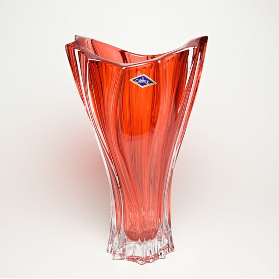 Crystal Vase Plantica - Red, 32 cm, Aurum Crystal
