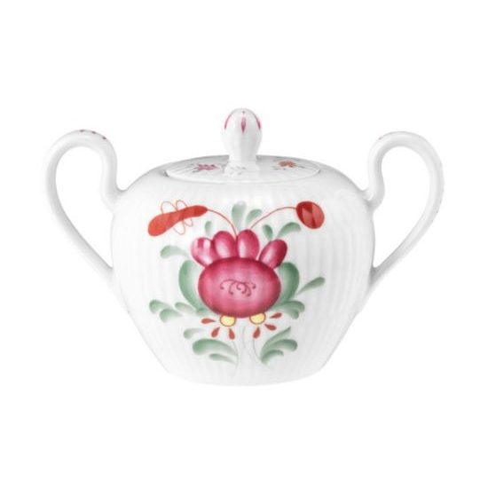 Sugar bowl 230 ml, Amina ostfriesenrose, Tettau porcelain