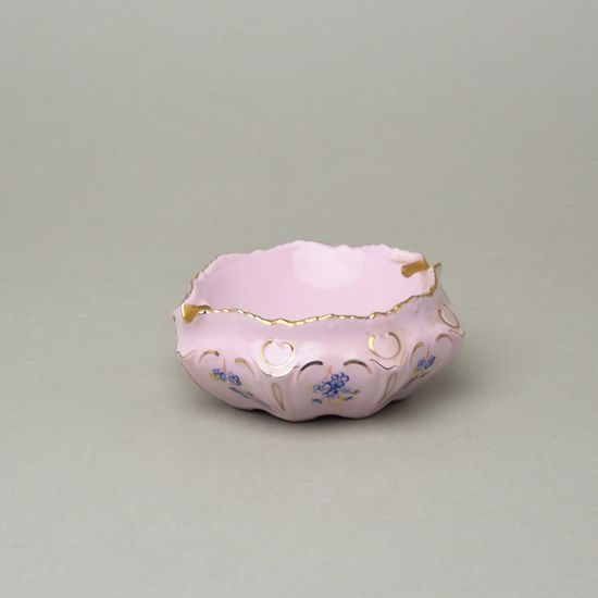 Popelník 11,9 cm, Lenka 247p, Růžový porcelán z Chodova
