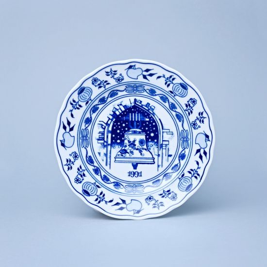 Annual plate 1991 19 cm, Original Blue Onion Pattern
