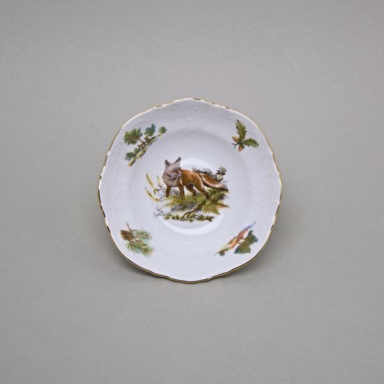 Miska (mistička) 13 cm, THUN 1794 karlovarský porcelán, BERNADOTTE myslivecká