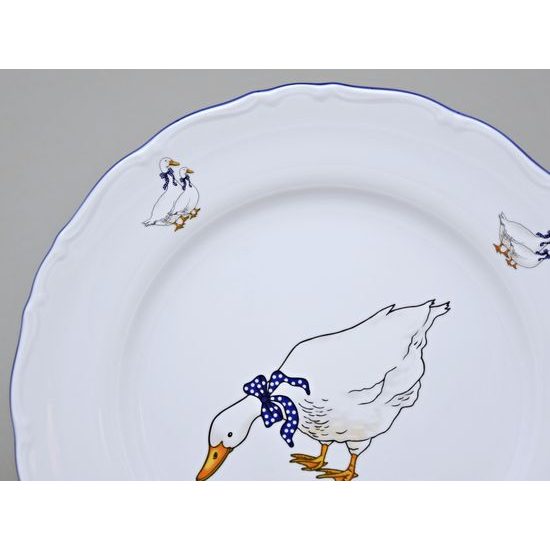 Plate dining 25 cm, Ophelia goose, Thun 1794