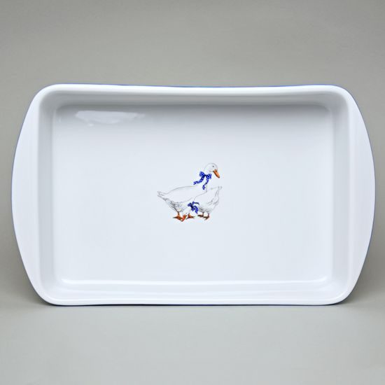 Baking bowl DUO 41 x 24,8 x 6,8 cm, Geese, Český porcelán a.s.