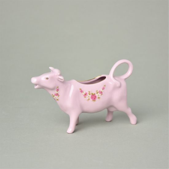 Creamer - cow 14,5 x 9 cm, decor 158, 70 ml, Leander 1907, rose china