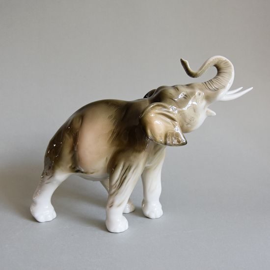 Elephant (size 3) 34,5 x 17 x 24 cm, Luxor, Porcelain Figures Duchcov