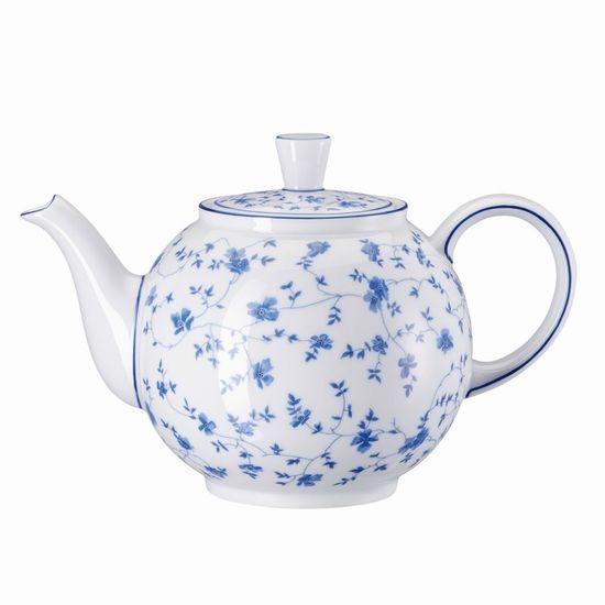 Teapot 1,2 l, FORM Sugar 1382 Blaublüten, Arzberg porcelain