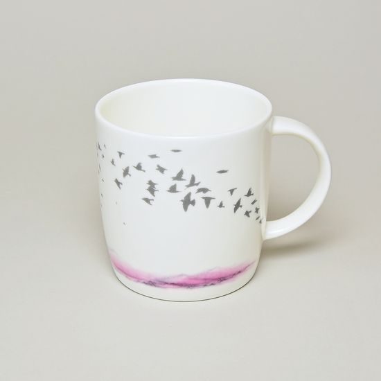 Flock of Birds (Red): Sophie Mug 380 ml, English Fine Bone China, Roy Kirkham