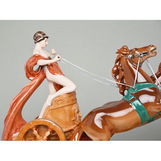 Roman racing 43 x 17 x 28 cm, Saxe, Porcelain Figures Duchcov