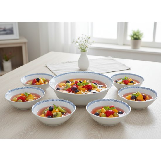 Compot set for 6 persons, Thun 1794 Carlsbad porcelain, OPAL 80136