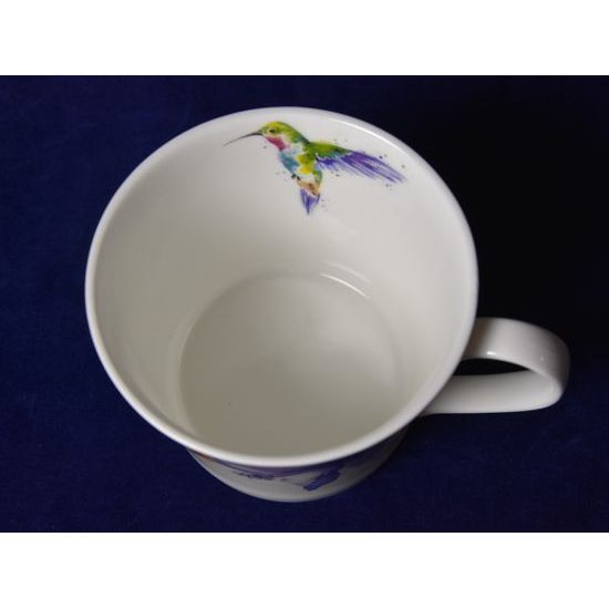 Hummingbird: Cup 420 ml and saucer breakfast, English Fine Bone China, Roy Kirkham