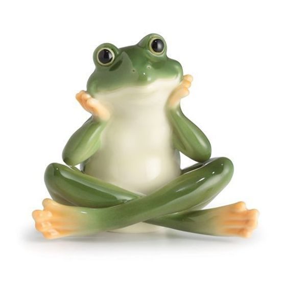 Amphibia frog figurine Daydreaming 6,5 cm, FRANZ porcelain