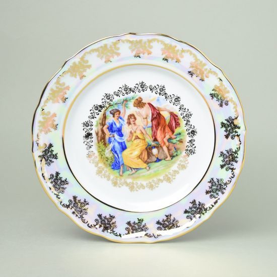 Plate dining 24 cm, The Three Graces plus gold, Frederyka Carlsbad