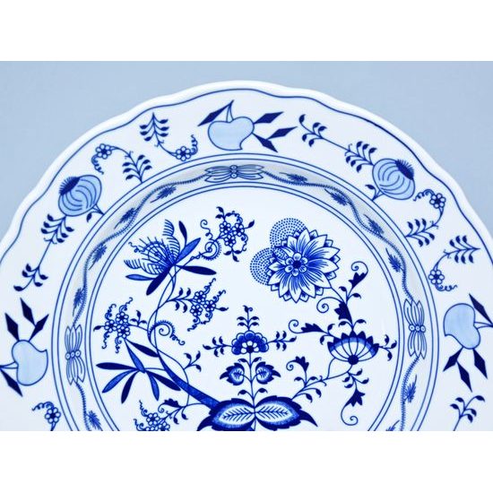 Dish round deep 34 cm, Original Blue Onion Pattern
