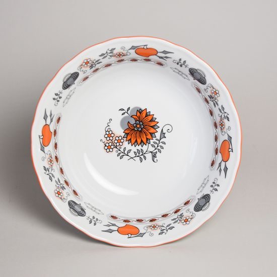 Cibulák oranžový: Mísa kompotová vysoká 21 cm, Český porcelán a.s.