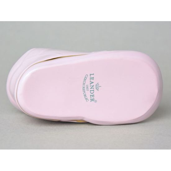 Baby shoe - decoration 10,8 cm, Leander rose china